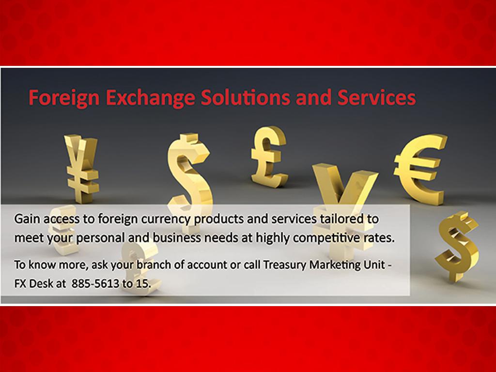 foreign exchange solutions and services