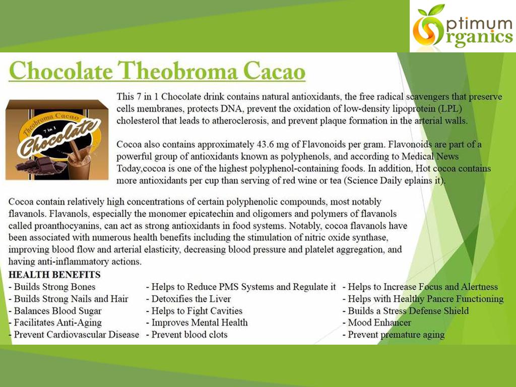 Chocolate Theobroma Cacao