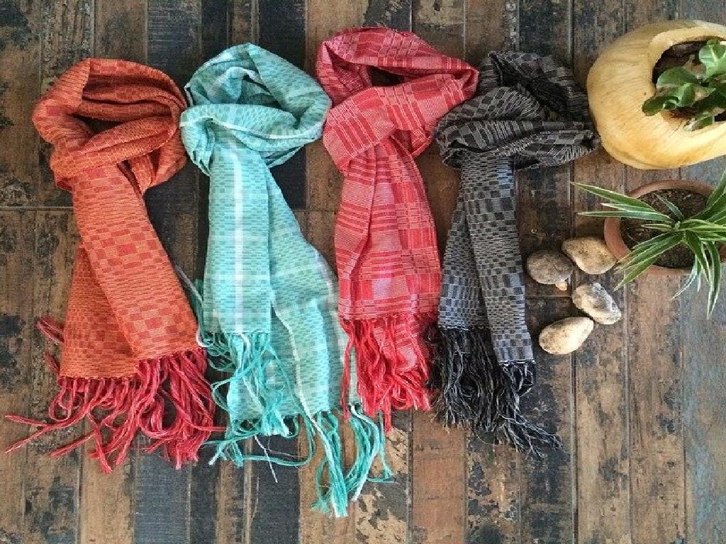 Your fun colorful binakol summer scarves await