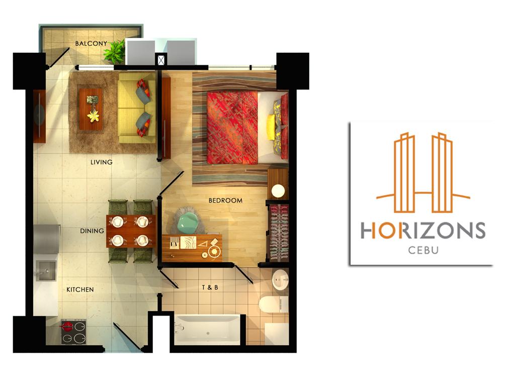 Horizon101 2BR 41.80 - 60.30 sq