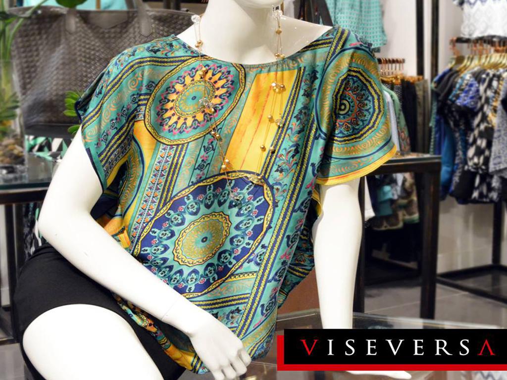 Get that bohemian chic look with vibrant colors and graphic prints