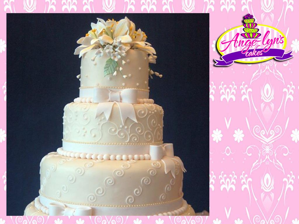 elegant  wedding theme cakes