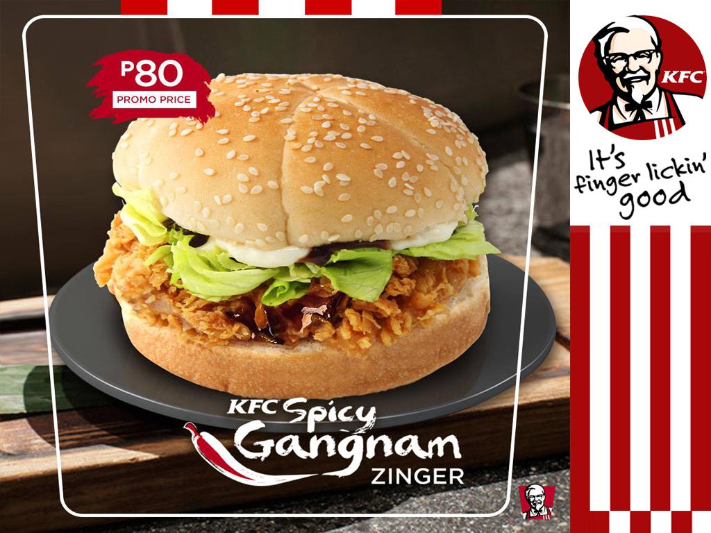 One of your favorite Zingers is back with its fiery kick! Get the Spicy Gangnam Zinger (2)