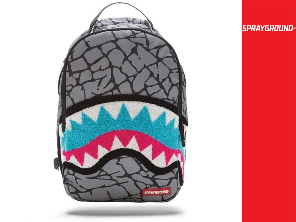 South Beach Chenille Shark Backpack