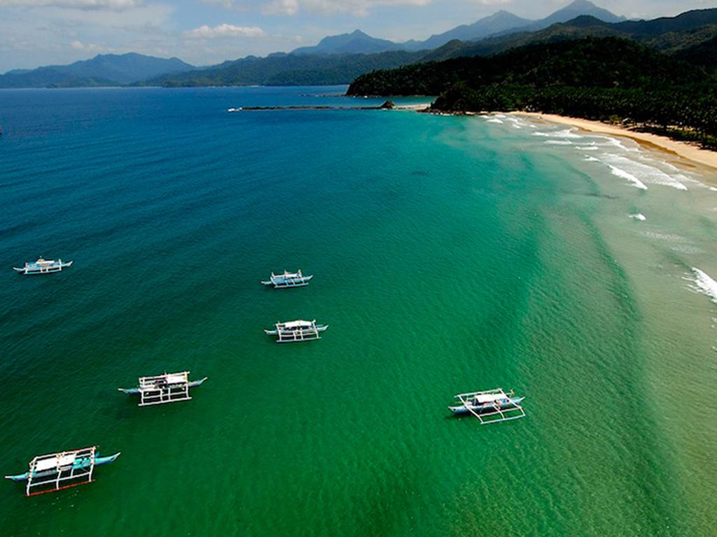 Areal view of Sabang Beach