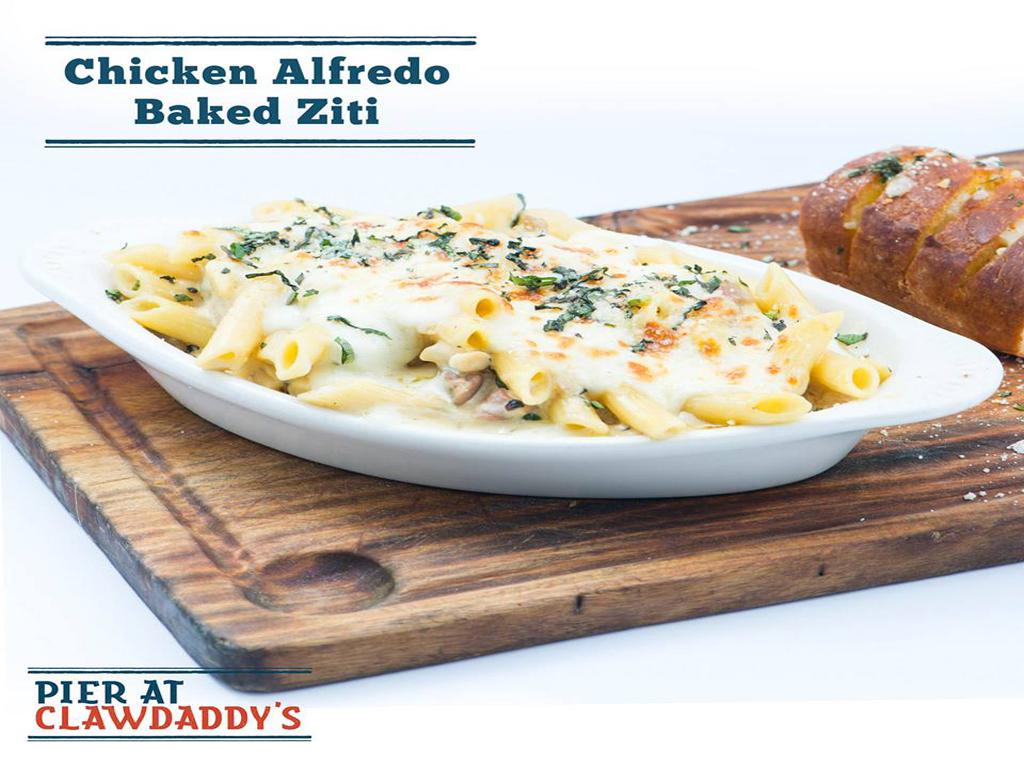 Chicken Alfredo Baked Ziti