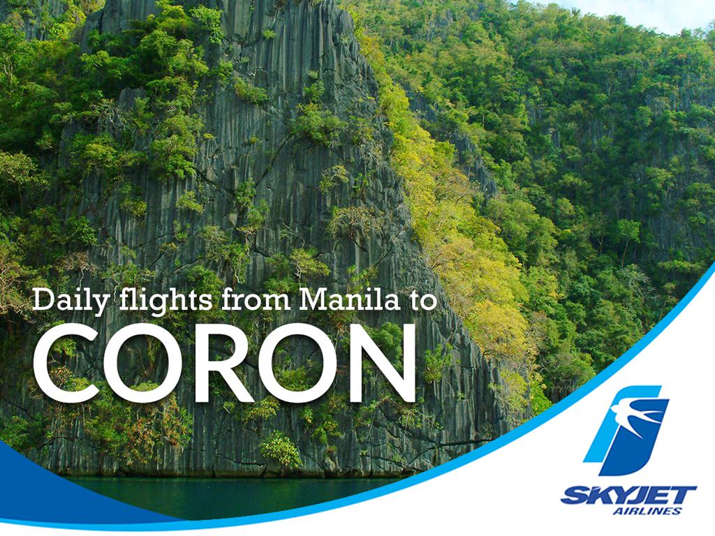 Daily flights  from Manila to Coron