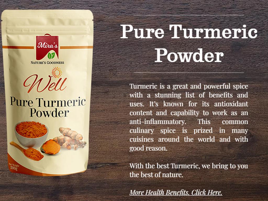 Mira's Turmeric Products